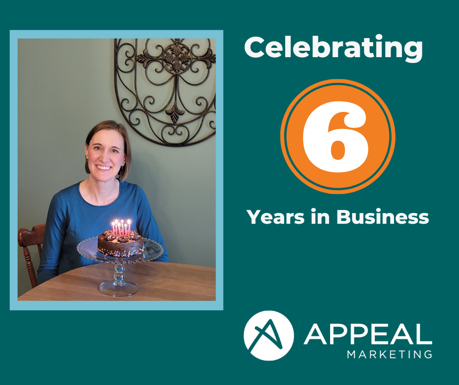 Cathy Olig celebrates 6 years at Appeal Marketing LLC