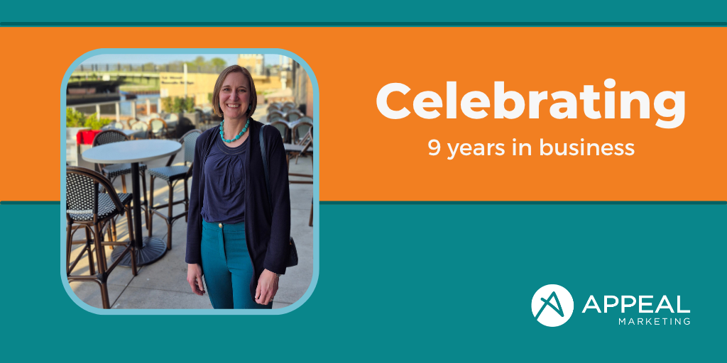 Cathy Olig celebrates 9 years of Appeal Marketing
